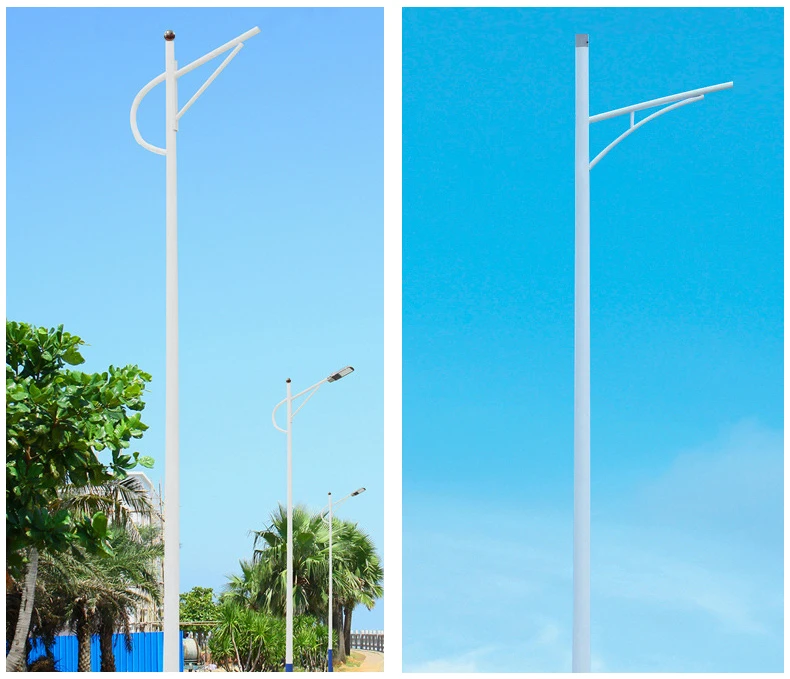High-quality customized outdoor lighting street light poles with different height specifications can be customized