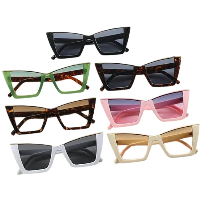 Vintage Oversized Square Rivet Sunglasses for Women Fashion 