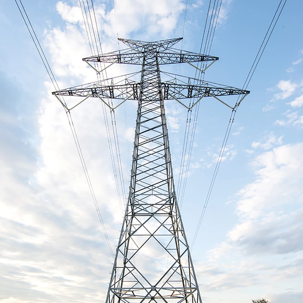 Torre de transmisión de energía de acero angular galvanizado en caliente para tensiones de 10 kV, 33 kV, 35 kV, 66 kV, 110 kV, 220 kV, 330 kV, 500 kV y 750 kV