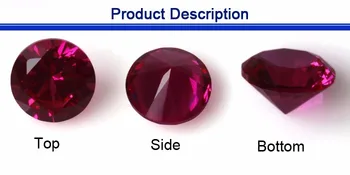 Synthetic Gemstone Ruby Corundum - Lab Created Quality
