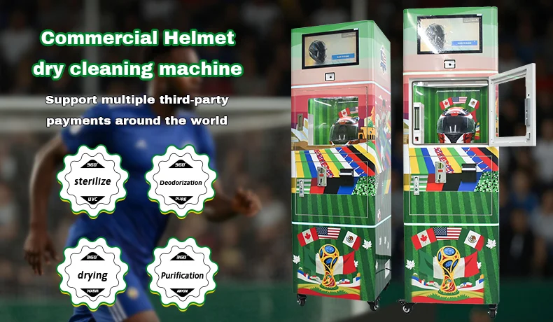 product patent manufacturer custom automatic commercial motorcycle bike helmet vendo dry cleaning washing machine with wordcup theme-0