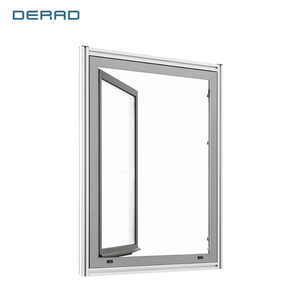 Resident thermal break aluminum tilt turn windows triple glazed aluminium inward tilt turn window for office stairway supplier