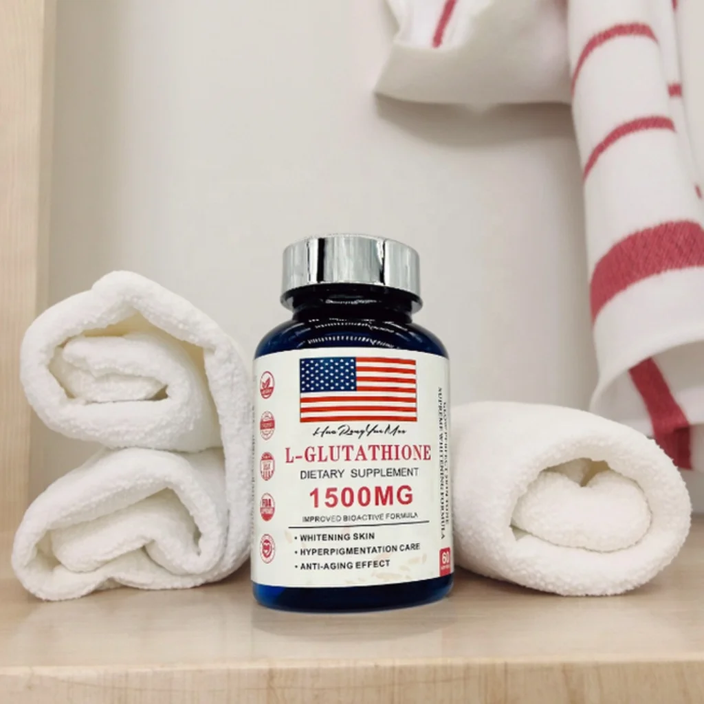 Customized Label Powerful Skin Whitening L-Glutathione Vitamins Pills  Healthcare Supplements