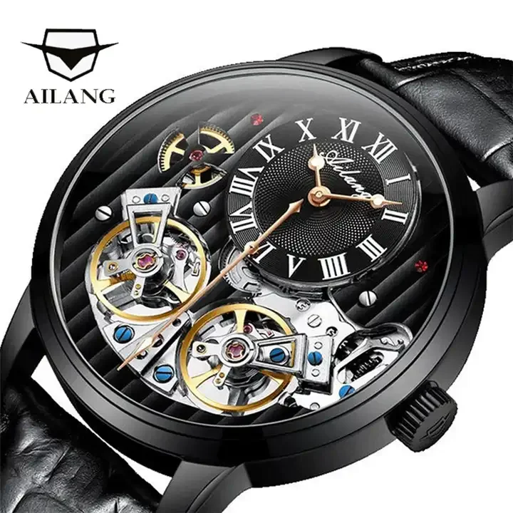 AILANG 8821 Men Business Automatic Mechanical Wristwatch With Box Stainless  Steel Watches Luxury Watch Brands for Boss