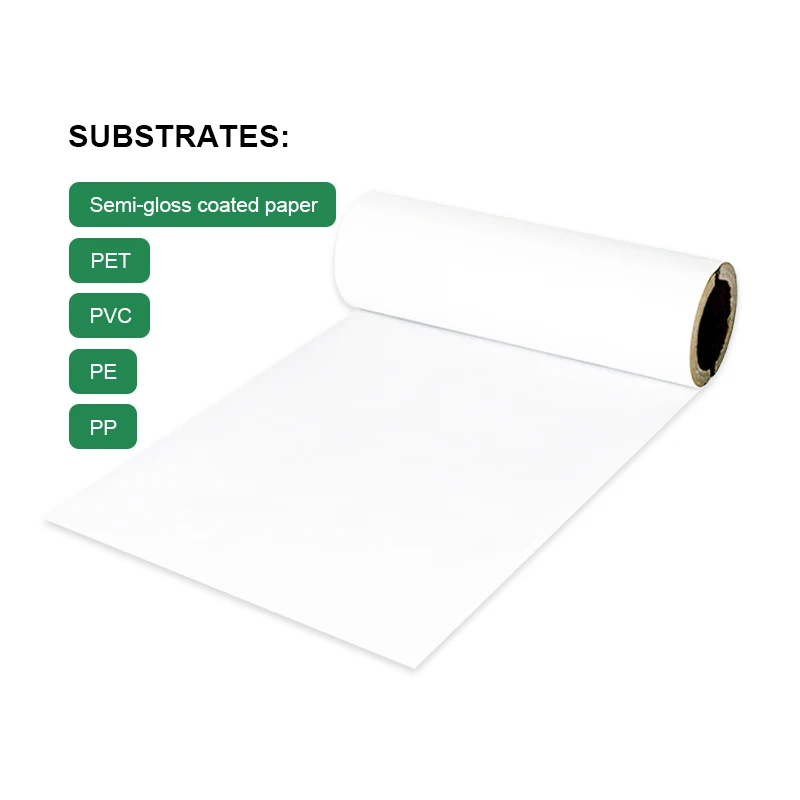 Replace Ricoh B110cr White Thermal Transfer Ribbon Resin Jumbo Roll for Wash Care Label 110m 300m