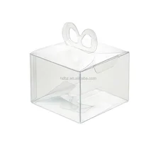 Transparent RPET PP PET PVC Plastic Packaging Box With Handle Small Custom Clear Acetate Boxes