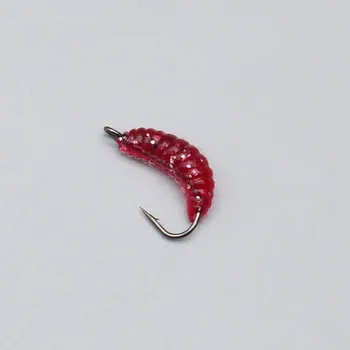Boxed Set 20mm 0.45g Dipped Head Wax Worm Bionic Maggot Soft Lures, Micro Fishing Tackle for Minnow Zacco Wholesale – Soft Lure – view 5