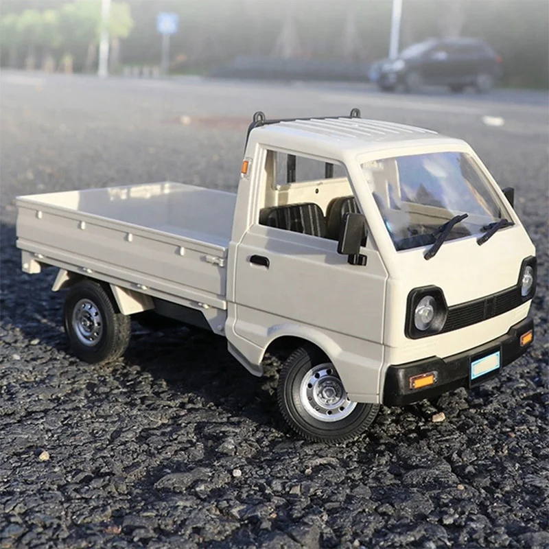 GOUX WPL D12 Mini camion cargo radiocommandé, 2,4 G, avec lumière et moteur 260, voiture tout-terrain, escalade, camion, crawler, véhicules RC 1/10 GOUX WPL D12 Mini camion cargo radiocommandé, 2,4 G, avec lumière et moteur 260, voiture tout-terrain, escalade, camion, crawler, véhicules RC 1/10
