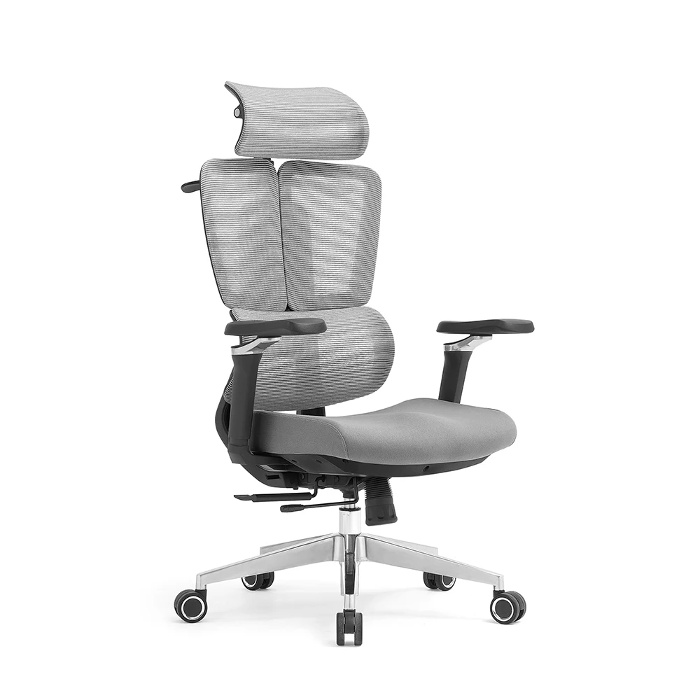 High Back Kursi Kantor Mesh Chair Support With Advanced Design BIFMA  Certificate Swivel Ergonomic Mesh Office Chairs