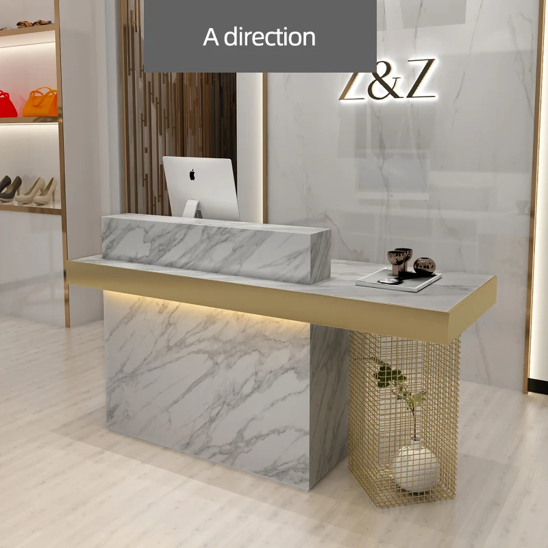 Beauty Salon Clothing Store Cash Register Counter Salon Modern Marble