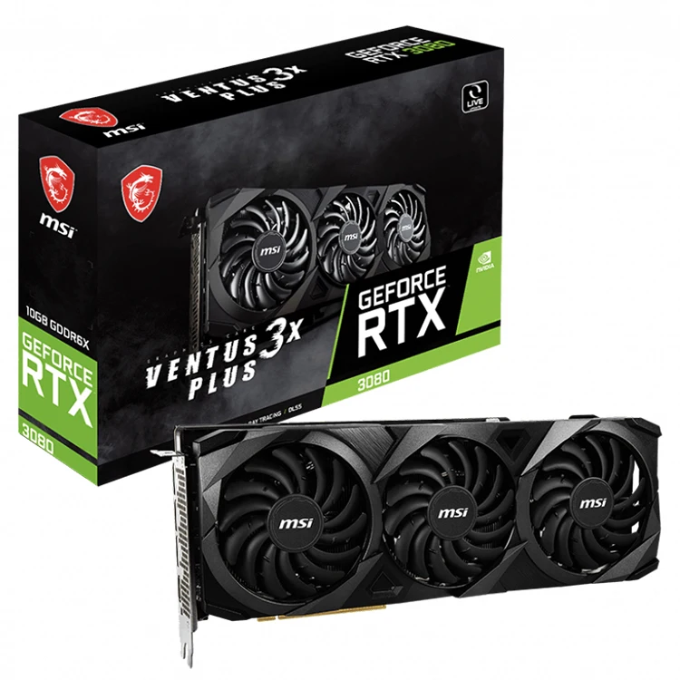 Msi Nvidia Rtx 3080 Ventu S 3x Plus 10g Lhr二手显卡，带10gb Gddr6x