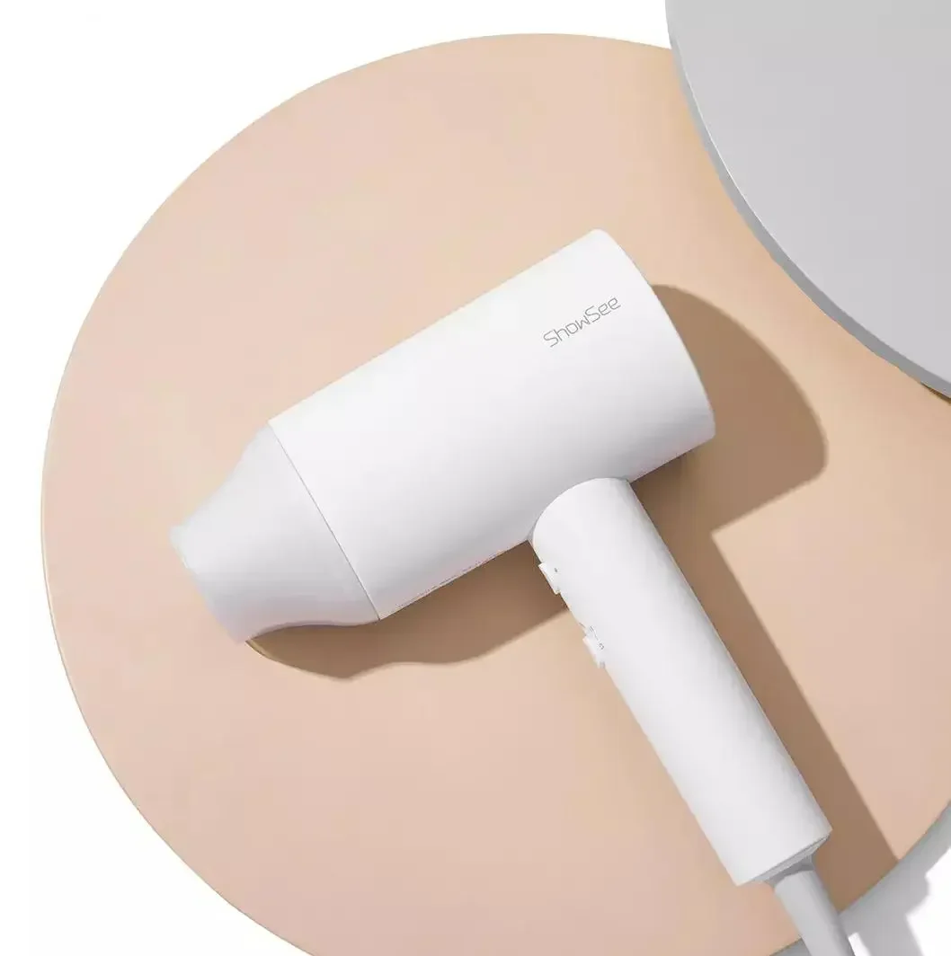ShowSee Small hair dryer household negative ion high power student air duct dormitory hair salon softly does not hurt hair