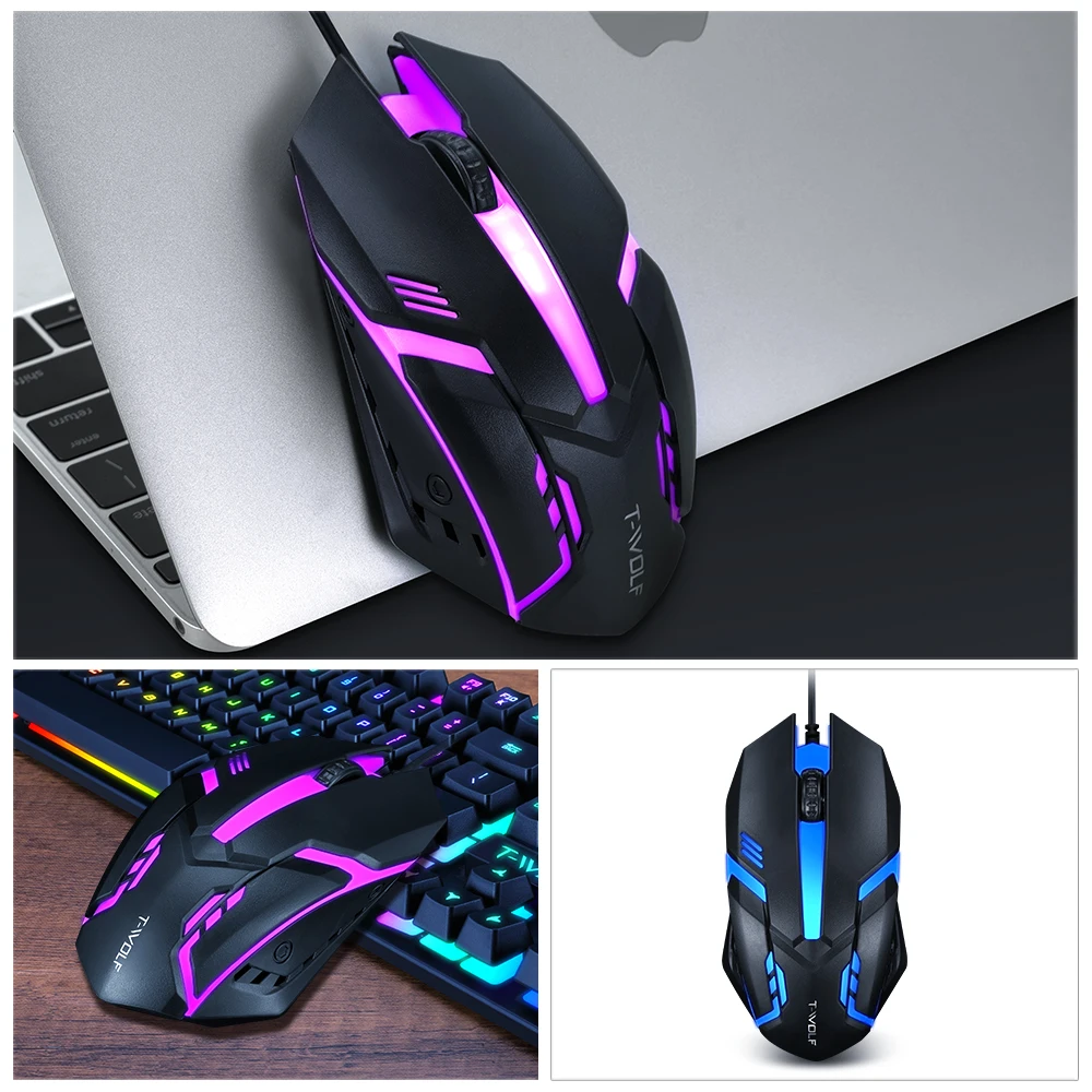 2025 the Most Popular Wired Cheap Gaming Mouse 1000 DPI USB Optical 3D Gaming Computer M aperçu 3