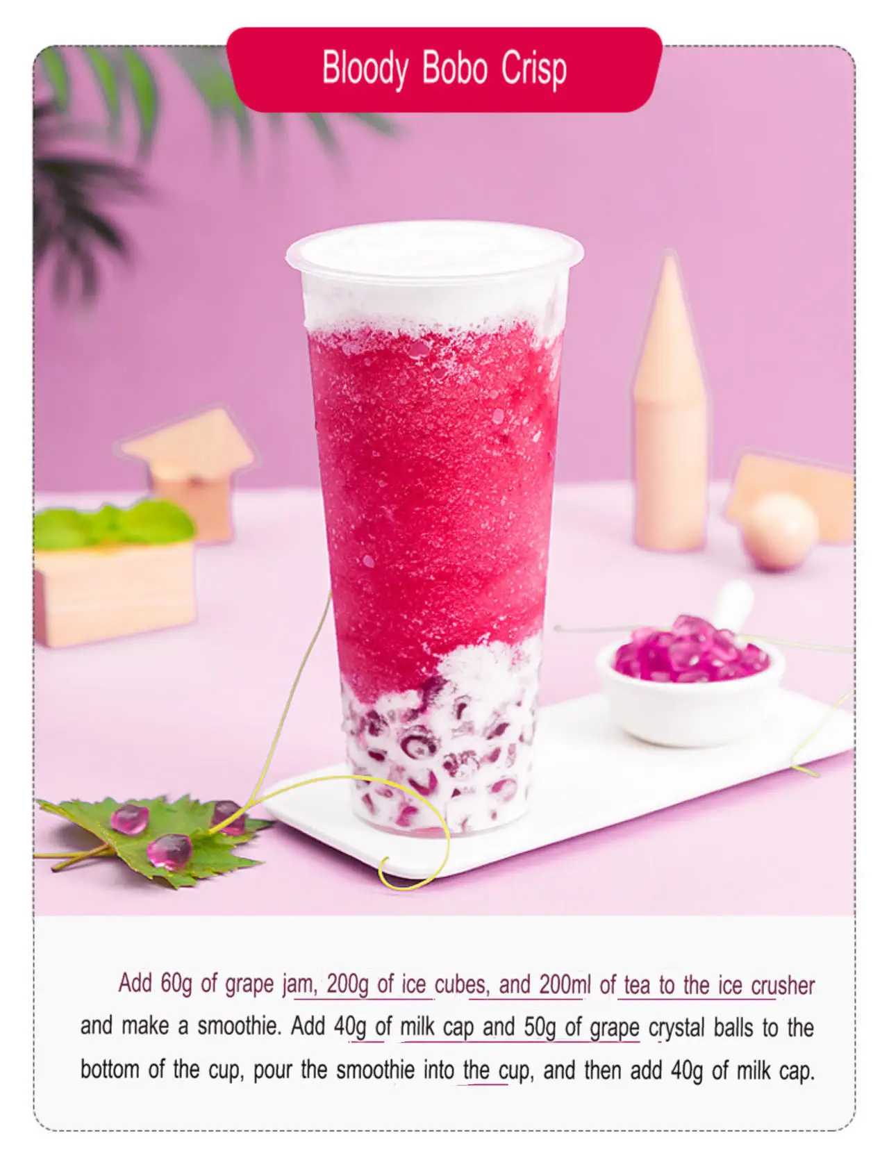 Milk Tea Ingredients Grape Flavor Ingredients Konertea Supplier