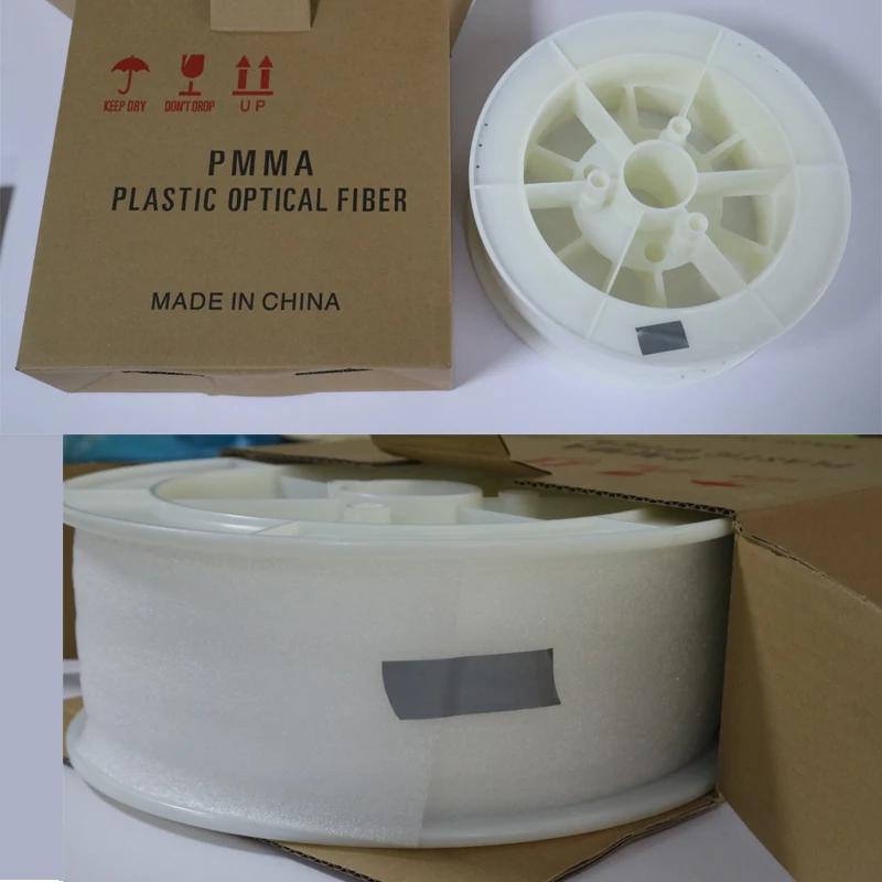 Smallest diameter PMMA 0.25mm decorative plastic fiber optic light costume cloth
