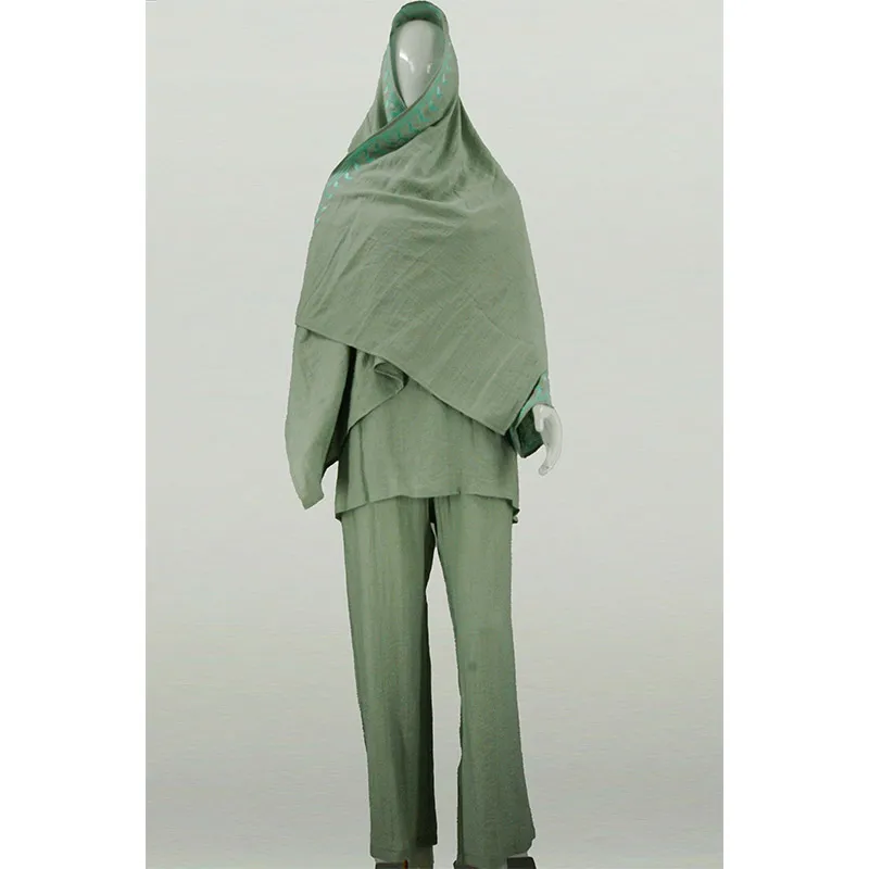 New Embroidery Abaya Manufacturer Wholesale New Arrival 2 Piece Set Islamic Clothing Muslim Abaya Dubai Top and Pants Set