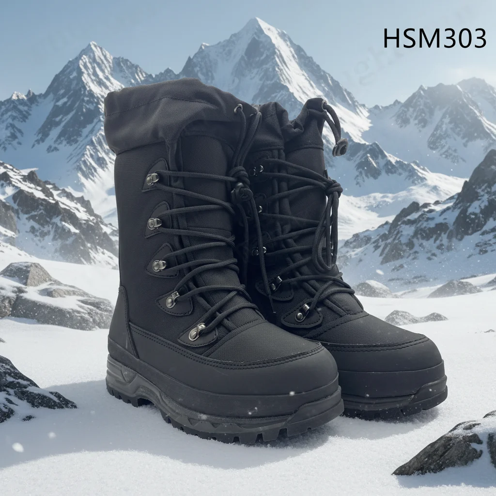 HY,North Europe Popular Cold Weather Anti-cold Minus 55 Combat Boots Border Patrol Marching Boots with Removable Sock HSM303