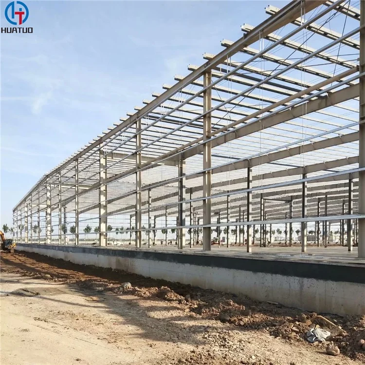 Prefabricated I Steel Column Q355 Quality H Beams Warehouse With Single Span Structural Building