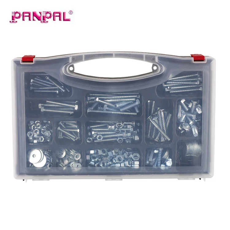 Gamyklos kaina, karšta prekyba, 580 vnt. šešiakampiais galvutėmis varžtai, veržlės, plokščiosios ir sustabdymo poveržlės