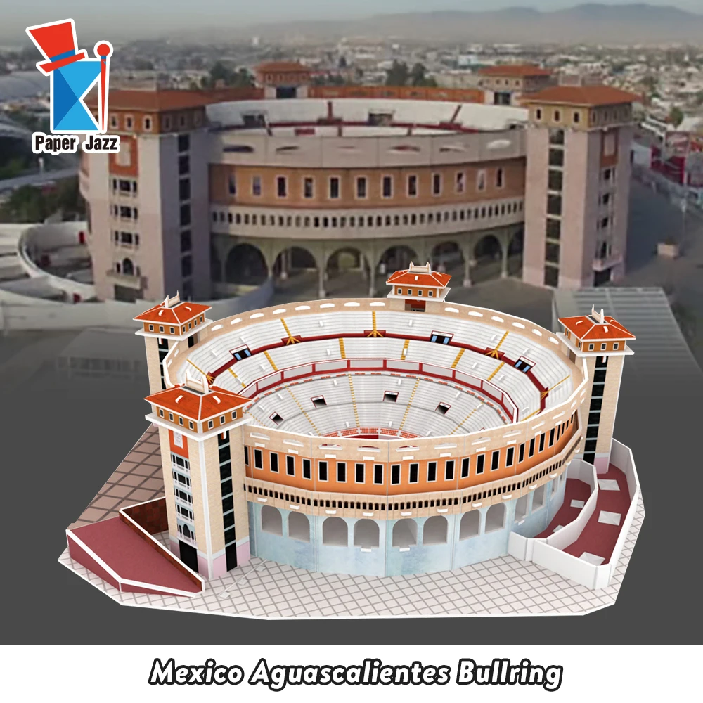 3D Foam Puzzle Famous Architectures Diy 3d Paper Model Puzzle Game for Child and Adults