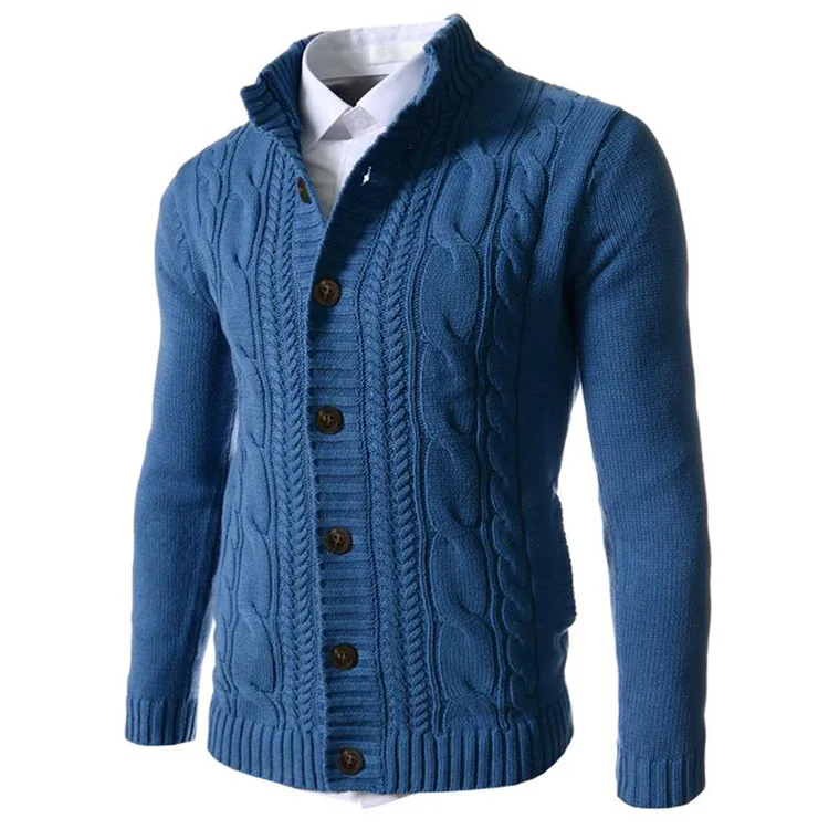 cardigan masculino lã