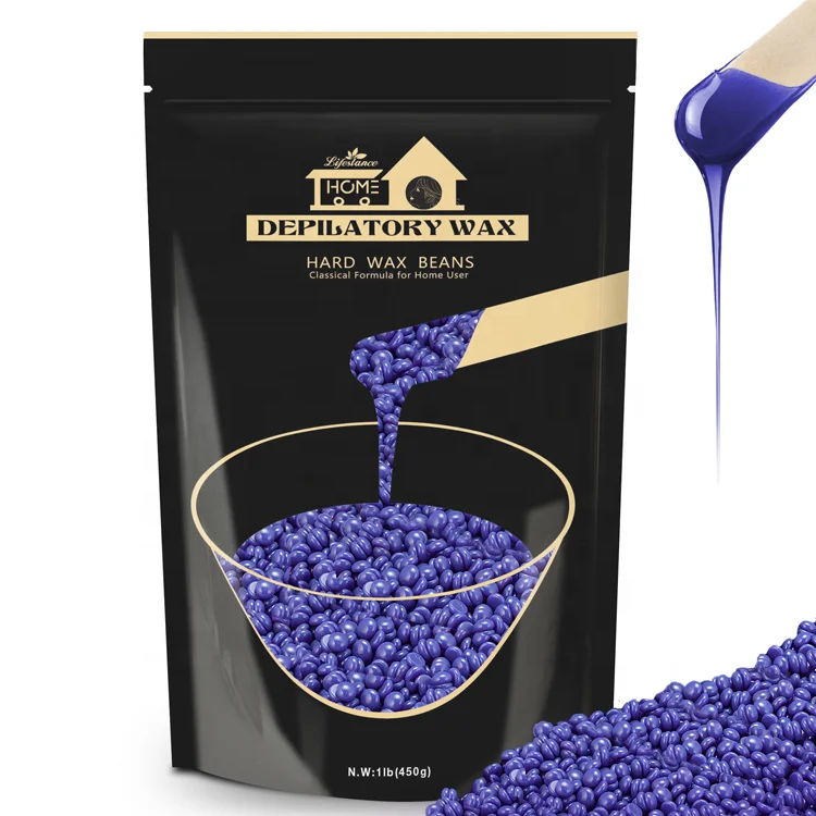 Lifestance 100 г розовый воск для удаления волос на лице с деревянными восковыми палочками домашнего воскового