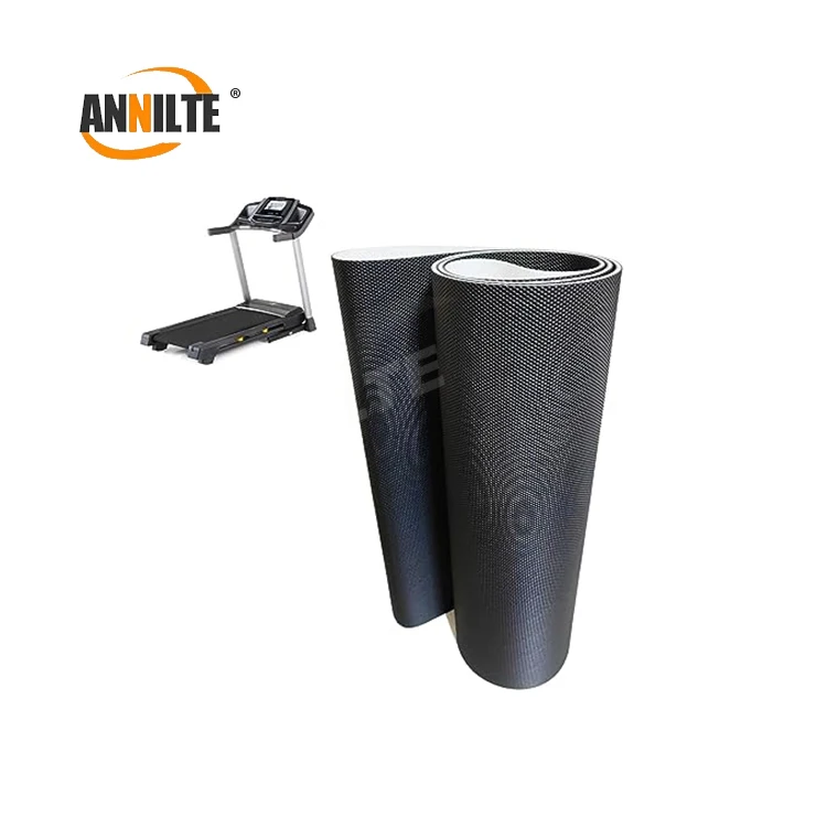 Annilte Manufacturer Black Diamond Pattern PVC Treadmill Belt