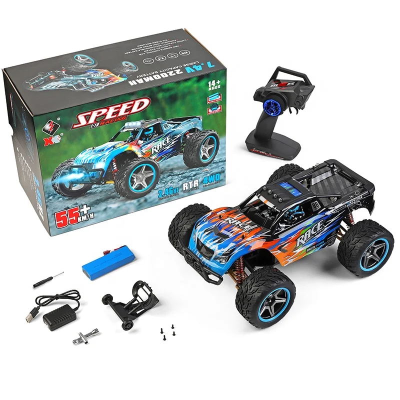 1/10 Wltoys 104019 4WD 4x4 grande cingolato 55Kmh telecomando