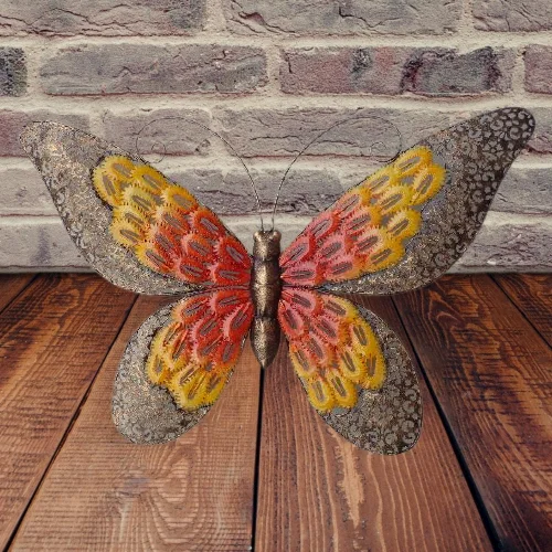 Metal wall  butterfly design