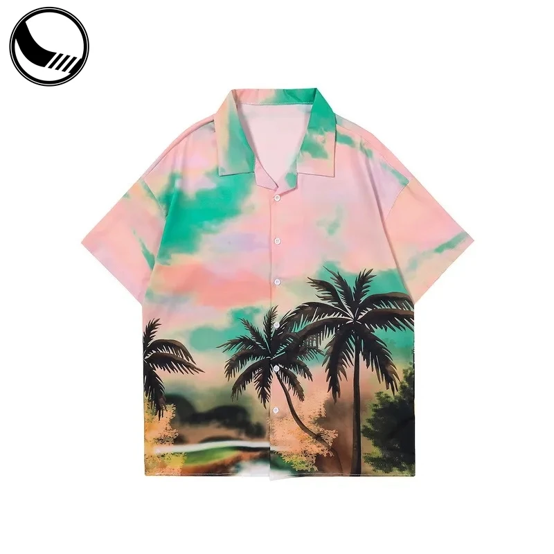 Hawaiian Polo Shirt Party Custom Printed Button up Men Custom Hawaiian Shirt details