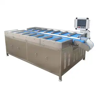 Good Quality Salmon Beef Fish Fillet Combination 16 Head Weigher Manual Belt Counterweight Weigher