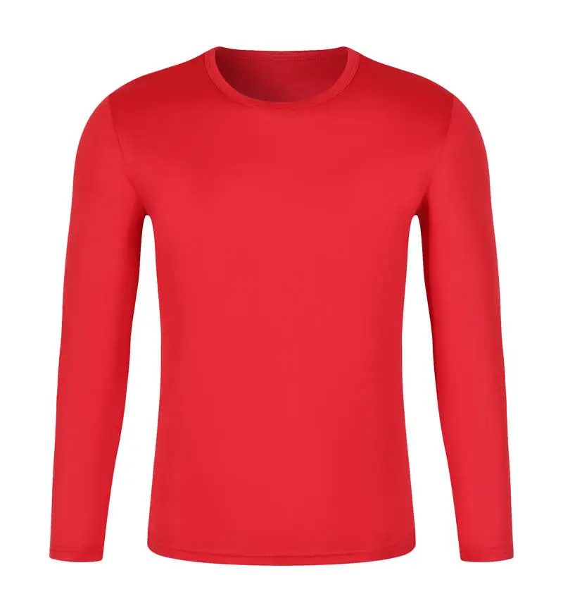 Wholesale Long Sleeve Polyester Blank Plain Men's t-Shirts Sublimated Custom t Shirt For Women157_voghion.com