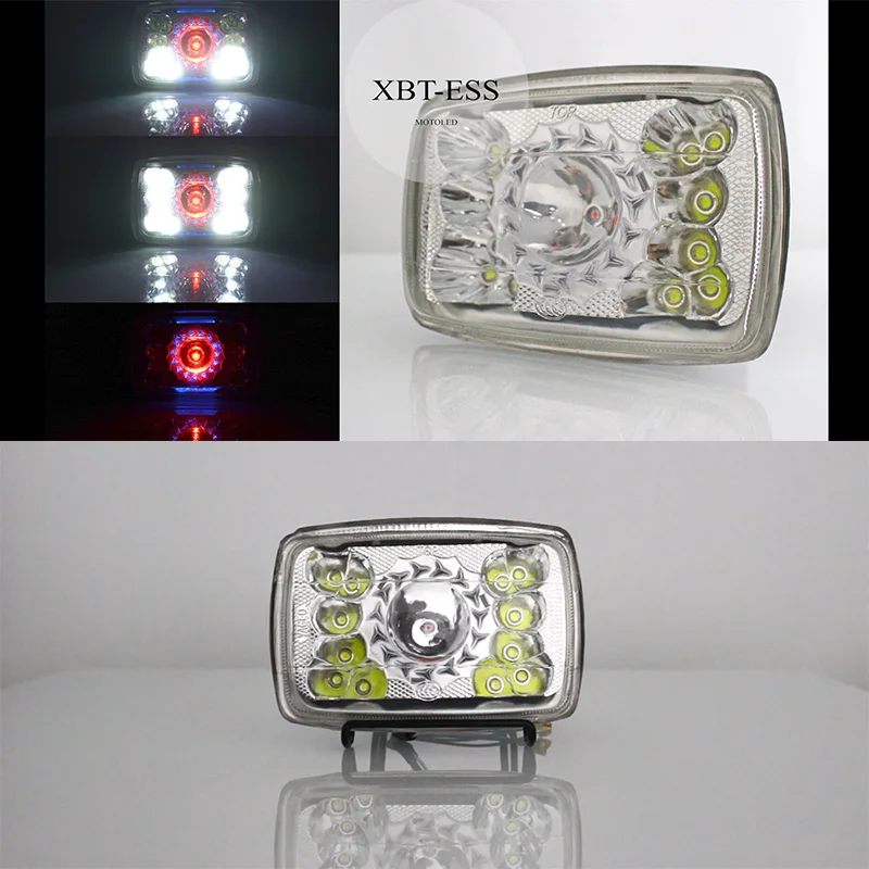 Motoled HD Glass Lampshade Motorcycle Headlight for GN125