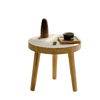 Solid Wood Flower Stand Fleshy Decoration Low Stool Balcony Shelf Living Room Garden Flower Pot Bracket