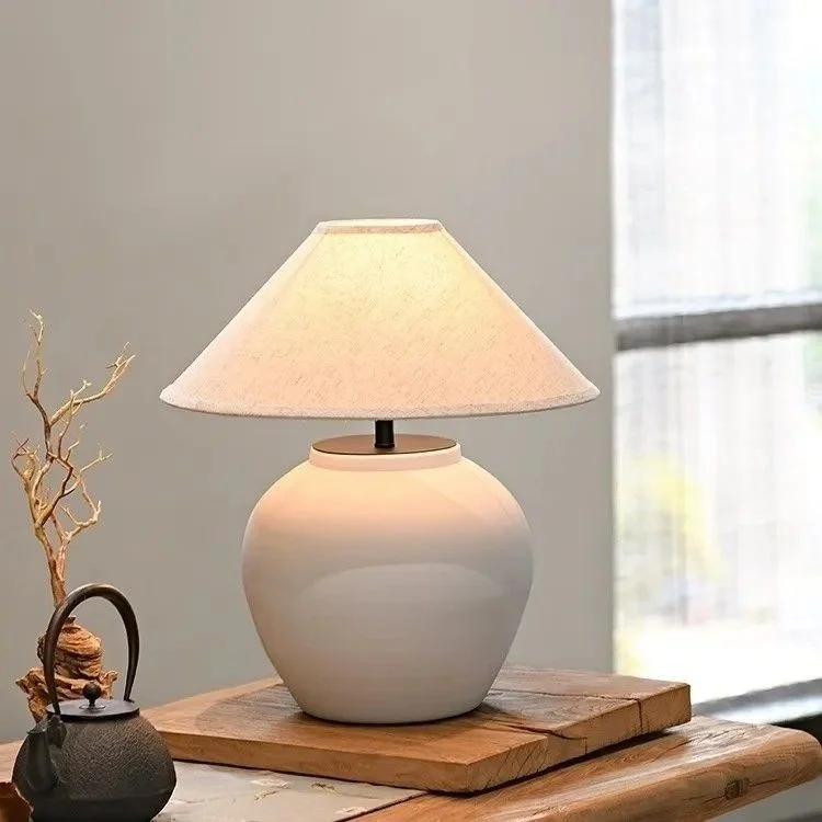 Modern Artistic Rechargeable Ceramic Table Lamp 3500K