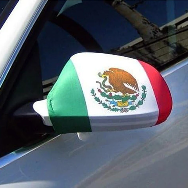 Mexican Car Window Flag All Country Elastic Fabrics Car Banner Mexico Flag Car Hood
