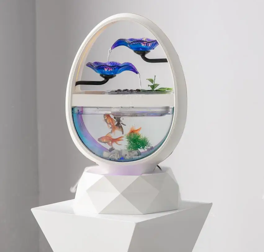 デスクトップ装飾ガラス水槽楕円形の幾何学的な装飾| Alibaba.com