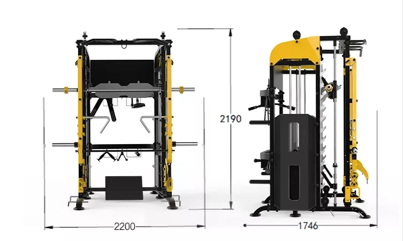 Низкая цена Функциональный Тренажер коммерческое оборудование для тренажерного зала и фитнеса смитная машина домашнего
