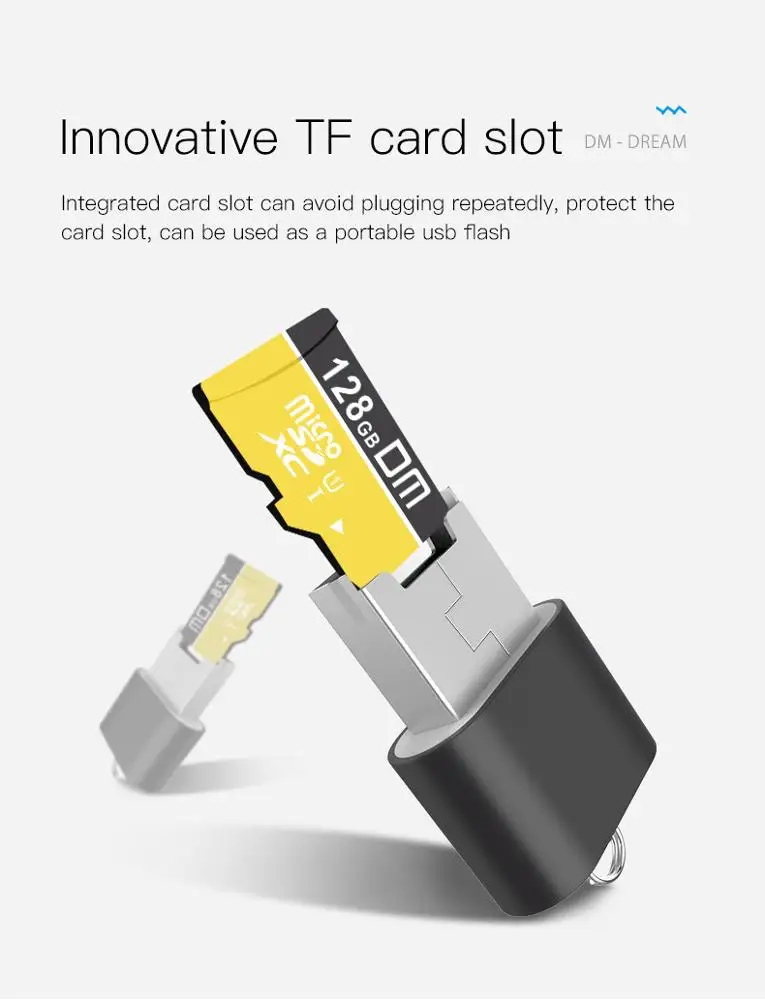 Portable Memory Tf Card Reader With USB Interface Converter CR015