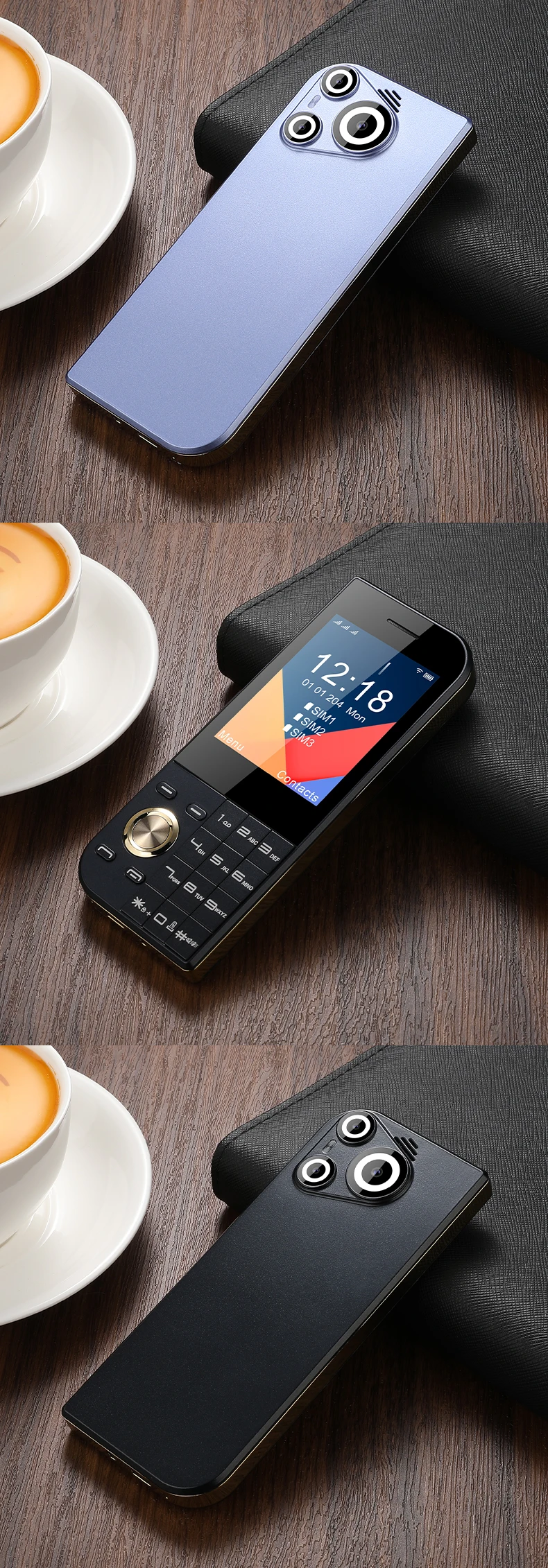 2025 New Feature Phone 3 SIM 2.8 Inch for nokia 7610 Senior Phone Keypad Big Button Senior Phone Global Version OEM ODM