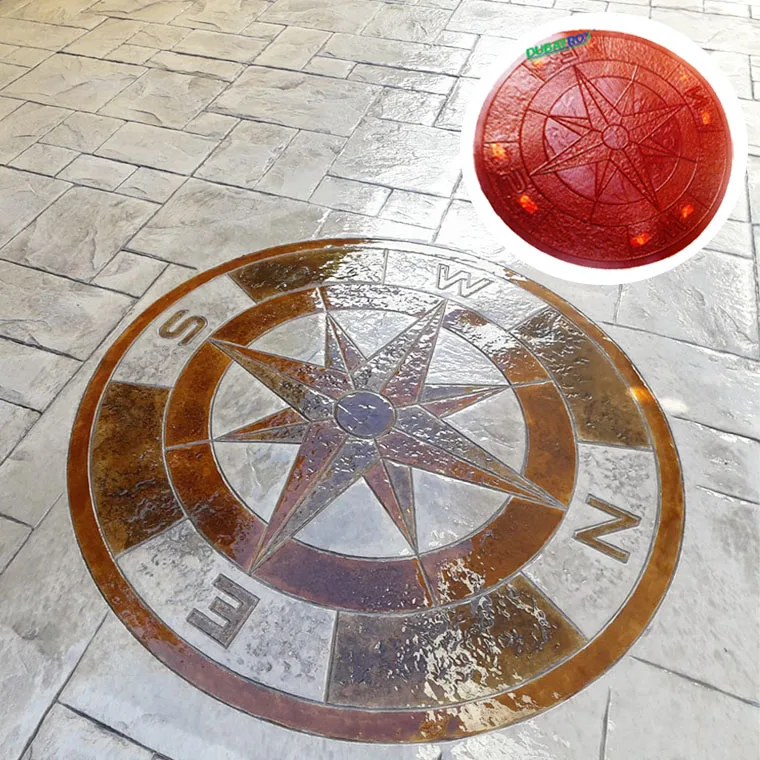 Decorative Stamped Concrete Molds Compass Pattern Stone Stamp Mould Buy Moulds Stamped Concrete Molds Compass Mould Product On Alibaba Com