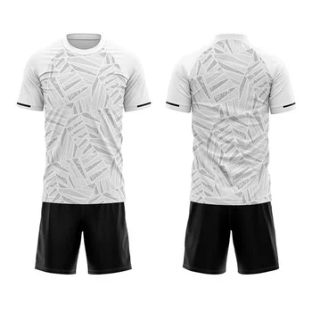 Sublimation Soccer Wear Custom Thai Quality Soccer Jersey Breathable Soccer Tracksuit Set Print Number Football Uniforms