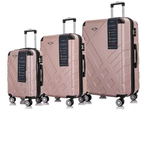 Durable Fashion Hard Shell 360 Degree Wheels Trolley Travel Suitcase Trolley Bag Travel Abs Luggage