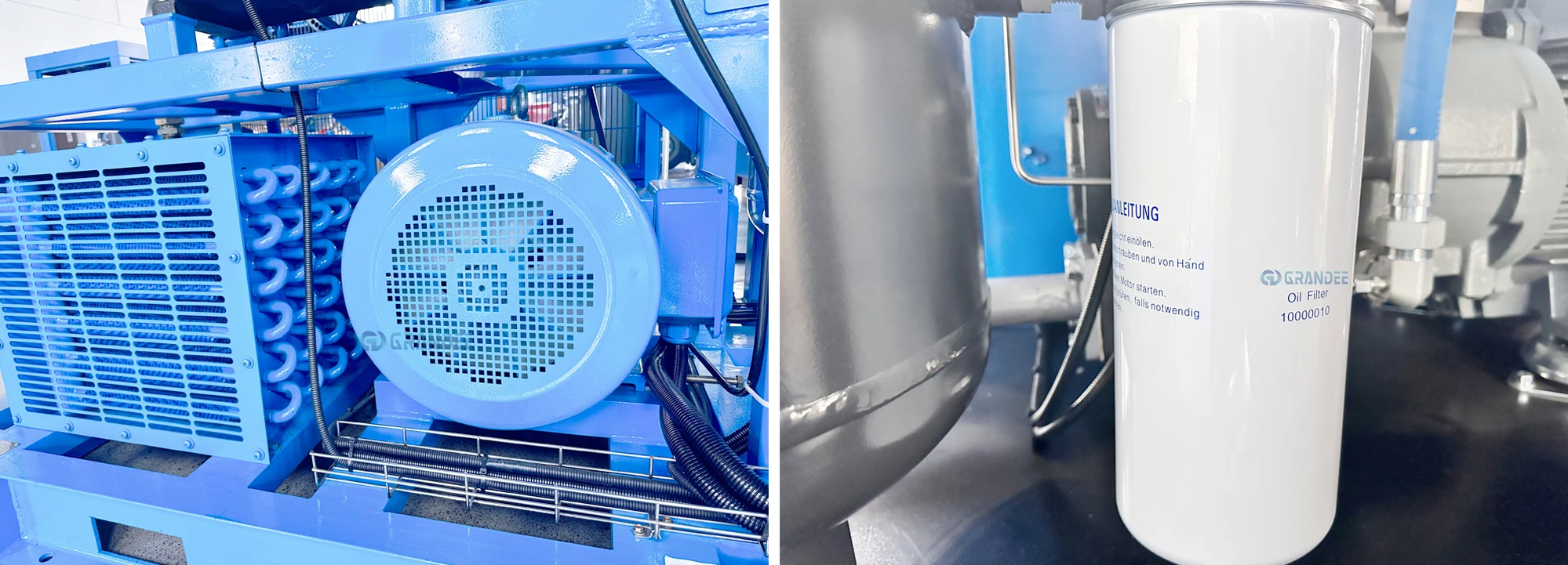 min 30kw air compressor machine with high pressure air cooling type-10