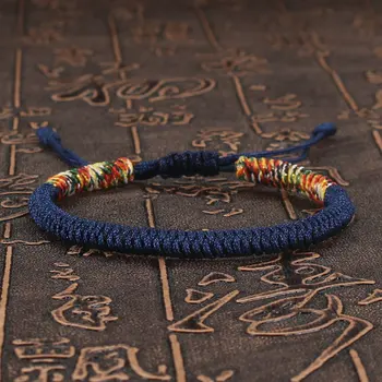 Lucky Wish Woven Tibetan Buddhist Bracelets Women Men Braided Knots  Friendship | eBay