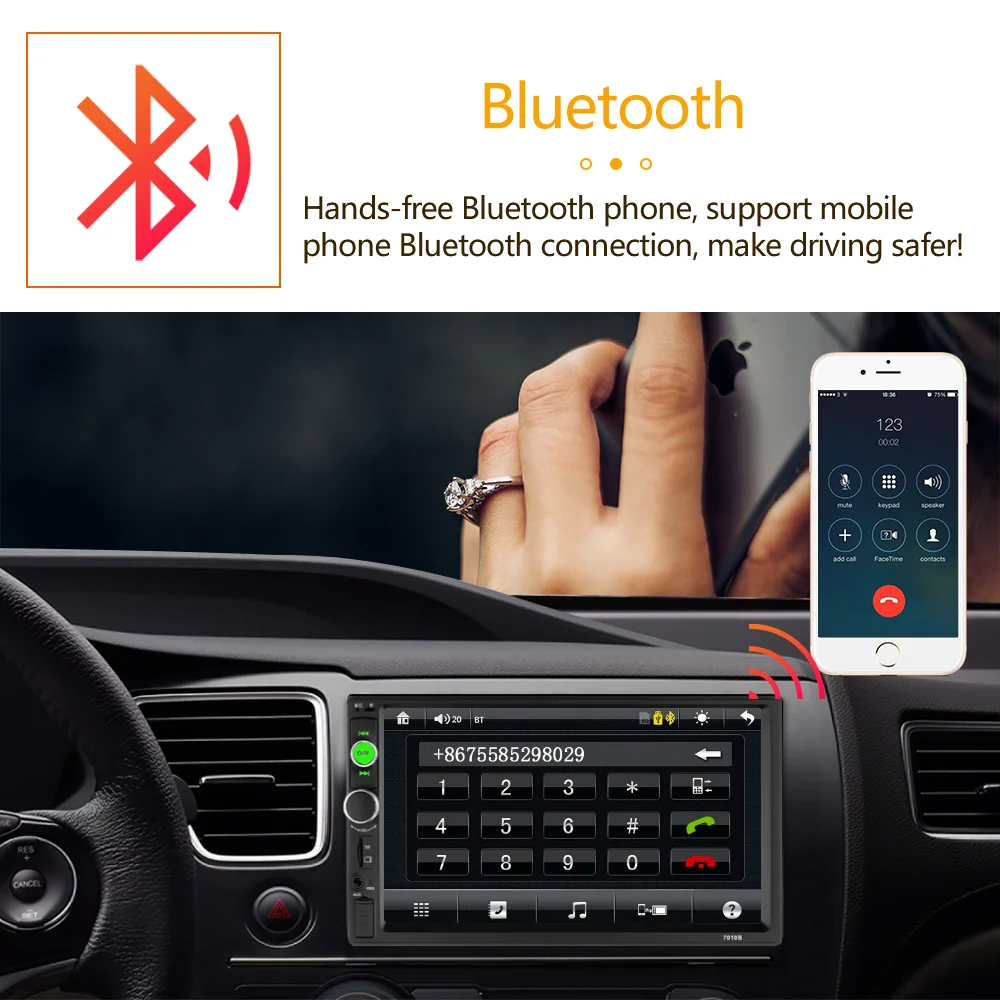 Front camera installation on car, mytvs car double din touch screen stereo  player