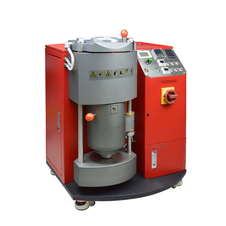 Mini Style  Metal Continuous Gold Sliver Convenient Vacuum Casting Machine with Induction Melter Jewelry Melting Furnace