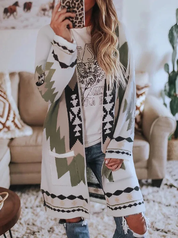 Giacca Donna Ricamata Seasonal Mexico – Cardigan Bohémien Con Ricami Floreali, Colletto Alto, Maniche Lunghe