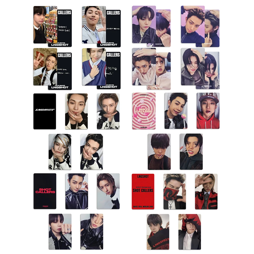 Kpop LNGSHOT Idols 4Pcs/Set Selfie Photocards SHOT CALLERS Album