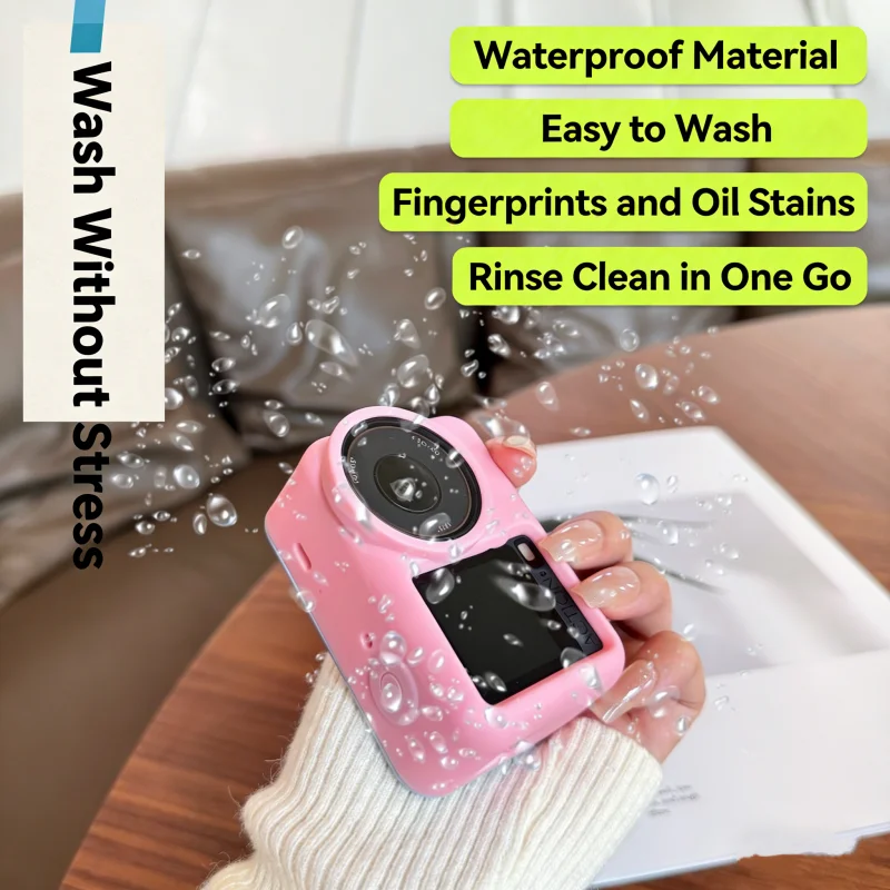 product for action 6 camera silicone case with lens cover set protective cover for dji action 6 sports camera silicone protective cover-6